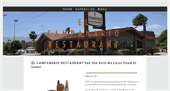 Desktop Screenshot of elcampanariorestaurant.com